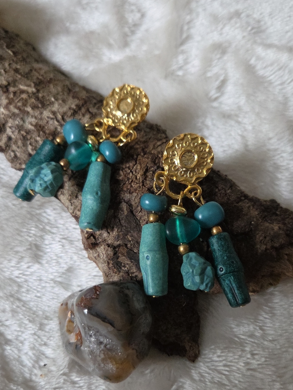 Out & About Boho Style Beaded Drop Earrings. NWT.
